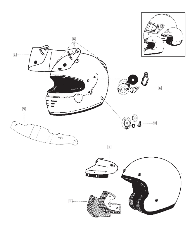 arai tour recambios